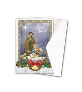 Biglietti augurali assortiti con la Sacra Famiglia in versione classica