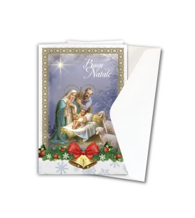 Biglietti augurali assortiti con la Sacra Famiglia in versione classica