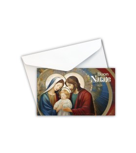 Cartoncini auguri natalizi tradizionali con busta