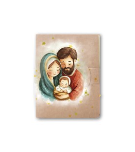 Notepad con segnapagine adesivi raffigurante la Sacra Famiglia