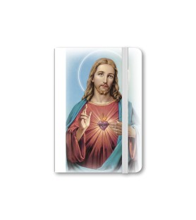 Taccuino tascabile con immagine del Sacro Cuore di Gesù