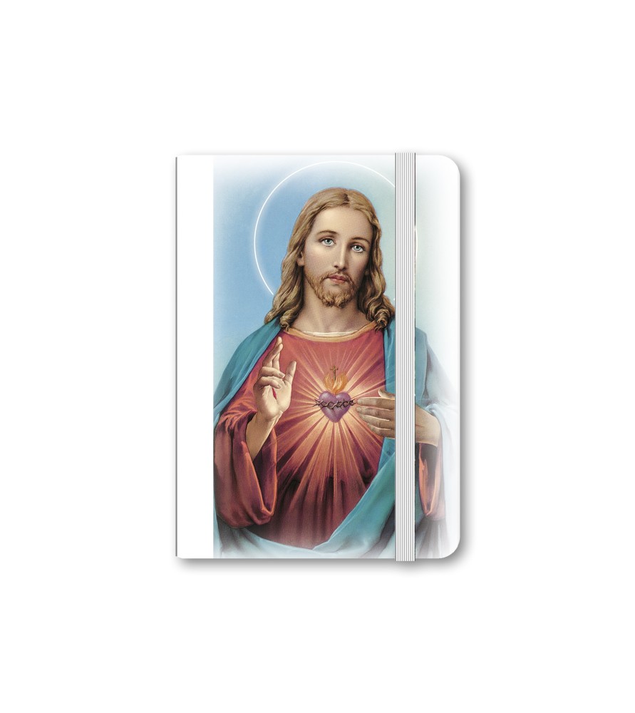 Taccuino tascabile con immagine del Sacro Cuore di Gesù