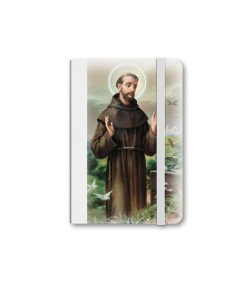 Taccuino tascabile con immagine di San Francesco
