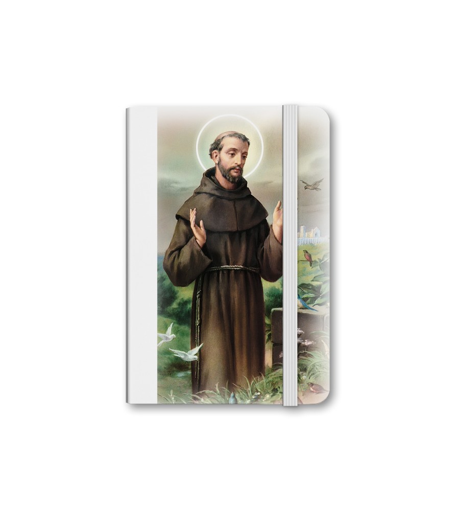 Taccuino tascabile con immagine di San Francesco Taccuino tascabile con immagine di San Francesco