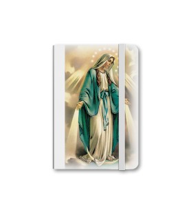 Taccuino tascabile con immagine della Madonna Miracolosa