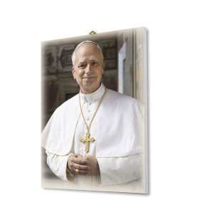 Tela pittorica intelaiata con Papa Leone XIV