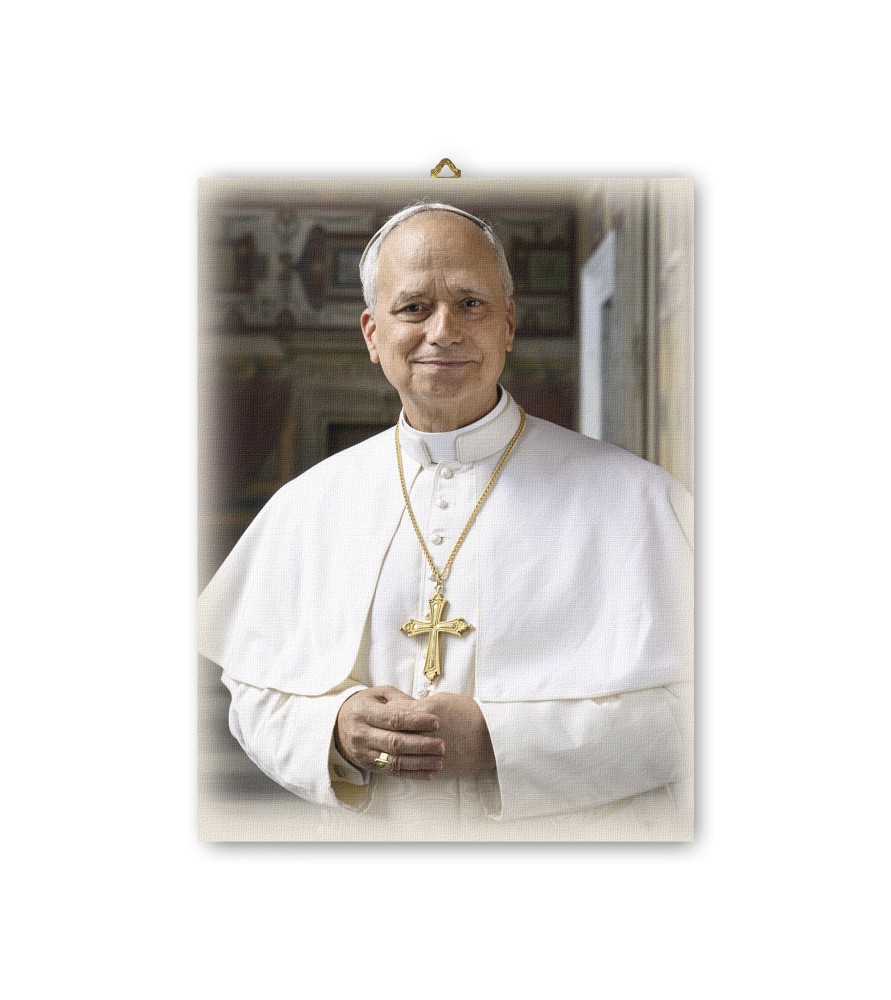 Tela pittorica intelaiata con Papa Leone XIV Tela pittorica intelaiata con Papa Leone XIV
