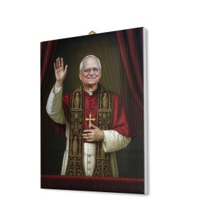 Tela pittorica intelaiata con Papa Leone XIV