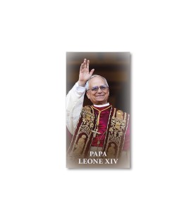 Santino Papa Leone XIV con preghiera