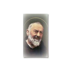 Santino Padre Pio con preghiera