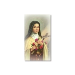 Santino Santa Teresa del Bambin Gesù con preghiera