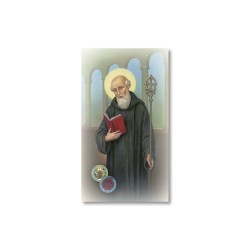 Santino San Benedetto con preghiera