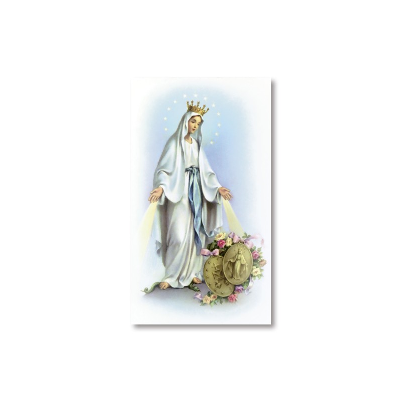 Santino Madonna Incoronata con preghiera Santino Madonna Incoronata con preghiera