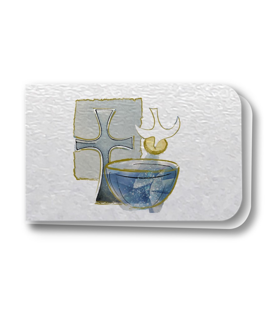 Bigliettino per bomboniera di Battesimo