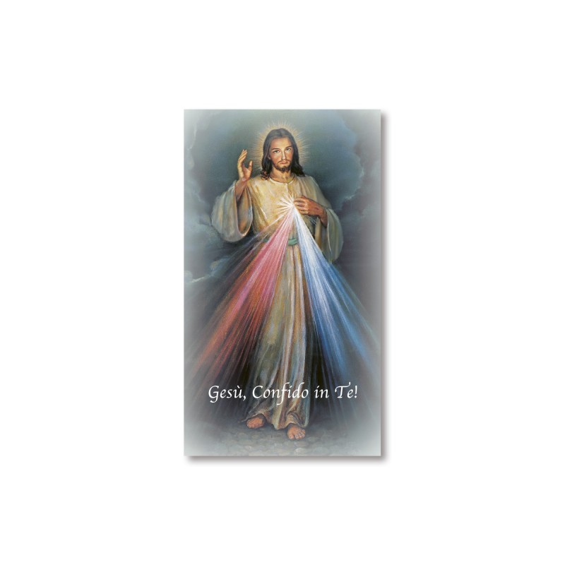 Santino Gesù Misericordioso con preghiera Santino Gesù Misericordioso con preghiera
