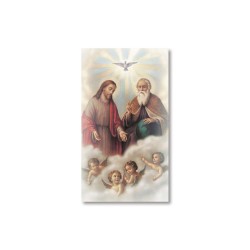 Santino Santissima Trinità con preghiera