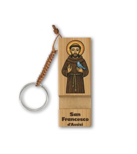 Portachiavi e stand smartphone f.to 3 x 8 cm San Francesco