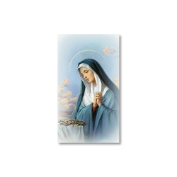 Santino Madonna Addolorata con preghiera
