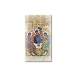 Santino Icona della Trinità di Rublev con preghiera