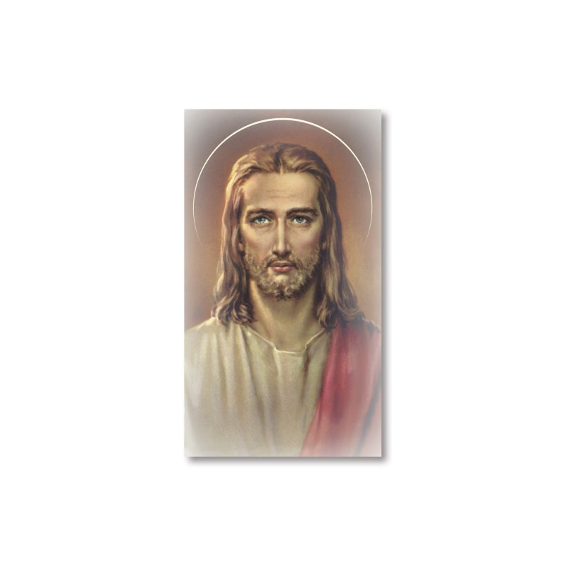 Santino Volto di Cristo con preghiera Santino Volto di Cristo con preghiera
