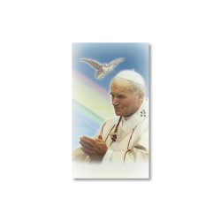 Santino papa Giovanni Paolo II con preghiera