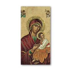 Segnalibro con oro a caldo dell'icona della Madonna del Perpetuo Soccorso