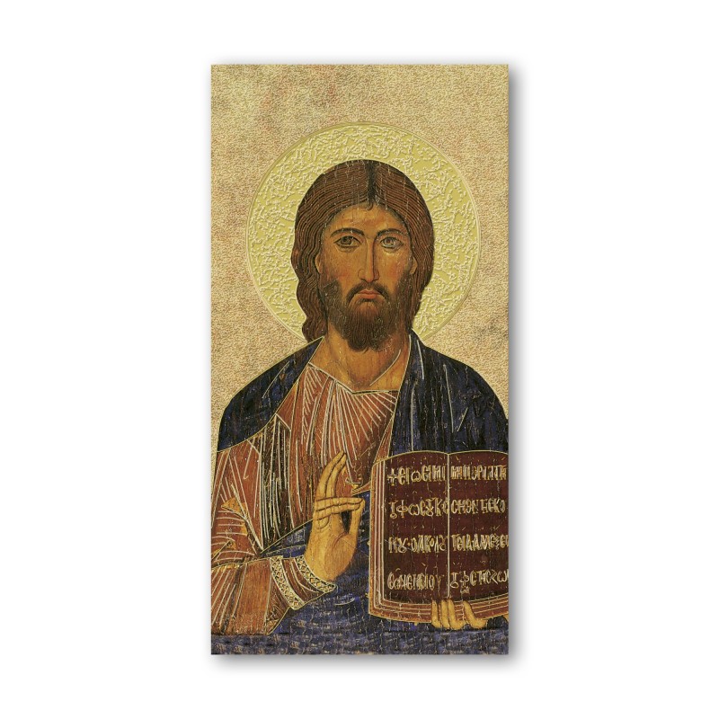 Segnalibro con oro a caldo dell'icona di Cristo Pantocratore Segnalibro con oro a caldo dell'icona di Cristo Pantocratore