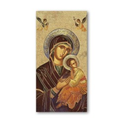 Segnalibro con oro a caldo dell'icona della Madonna del Perpetuo Soccorso