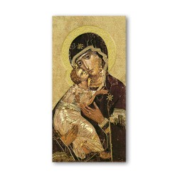 Segnalibro con oro a caldo dell'icona della Madonna della Tenerezza