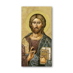 Segnalibro con oro a caldo dell'icona di Gesù Maestro