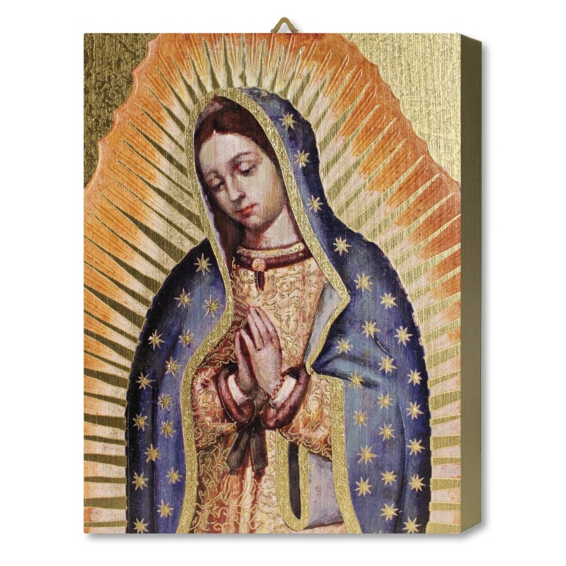 Tavola Lignea della Madonna di Guadalupe in scatola regalo Tavola Lignea della Madonna di Guadalupe in scatola regalo